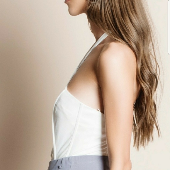 🥀Suede White Lace Up Bodysuit 🥀 - Picture 2 of 5