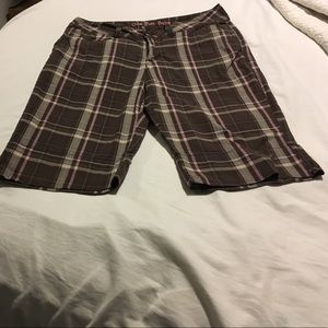 Plaid Bermuda shorts