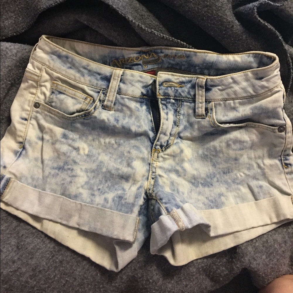 acid washed shorts