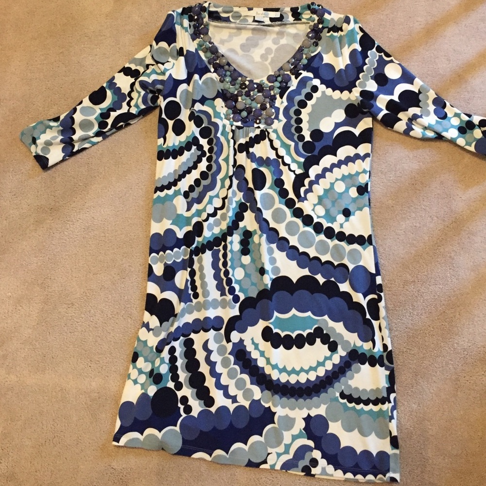 Boden embellished tunic dress.