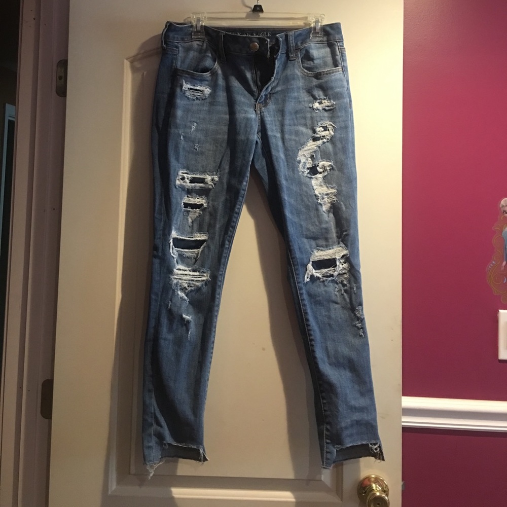 Ripped-up Jeans