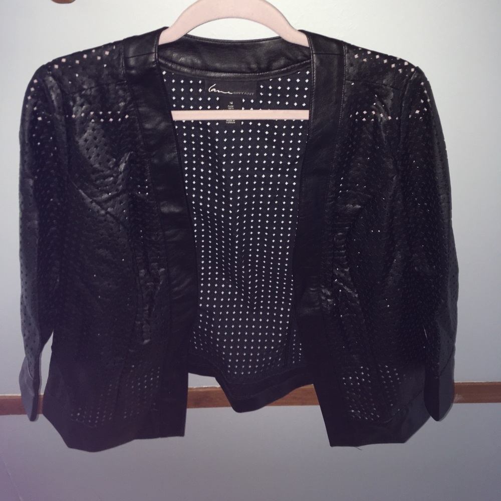Lane Bryant leather cardinal size 14
