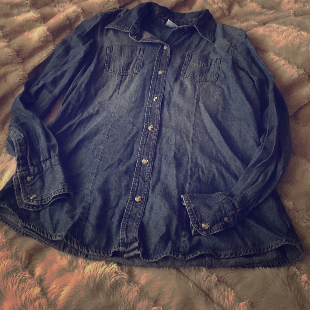 Motherhood maternity jean jacket