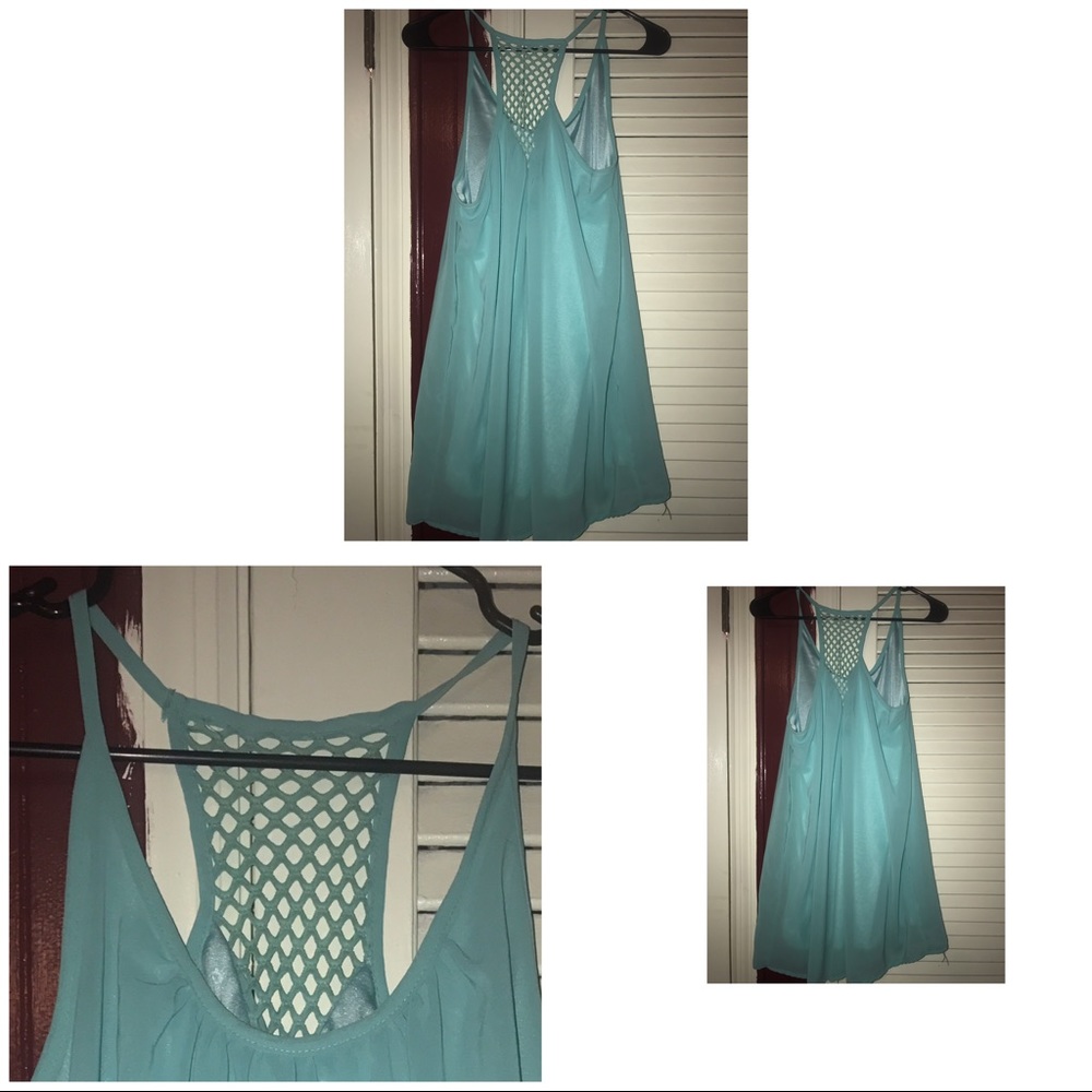 Tiffany blue top
