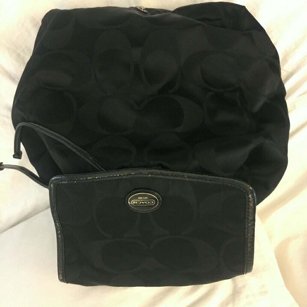 Auth Coach nylon backpack