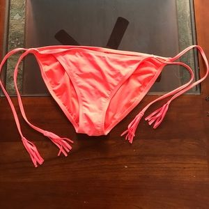 Neon fringe bikini bottoms