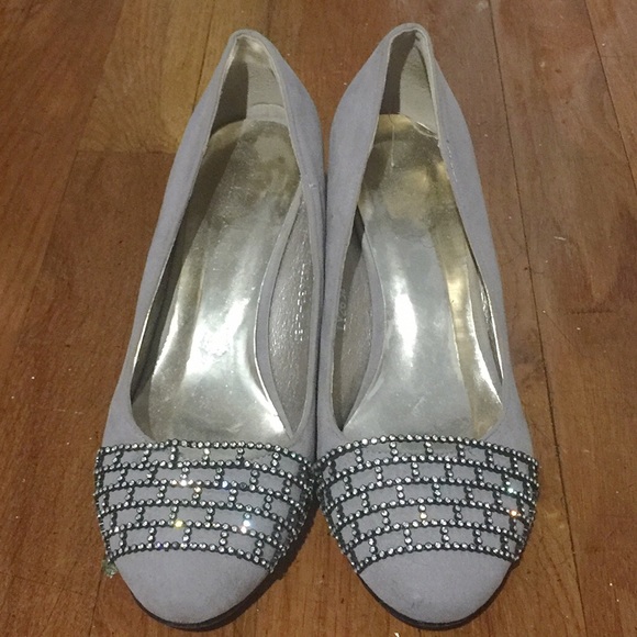Rhinestone Evening Wedge - Picture 1 of 4