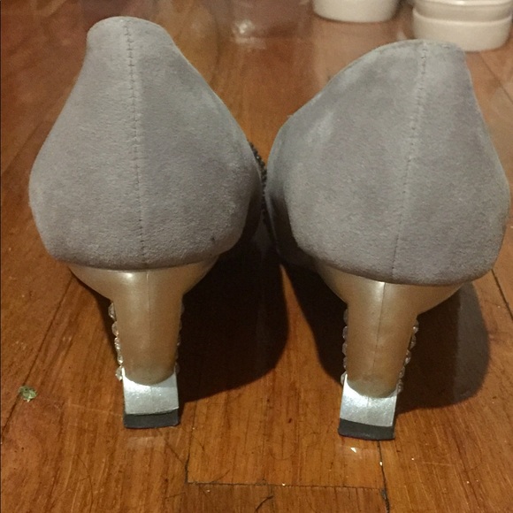 Rhinestone Evening Wedge - Picture 3 of 4