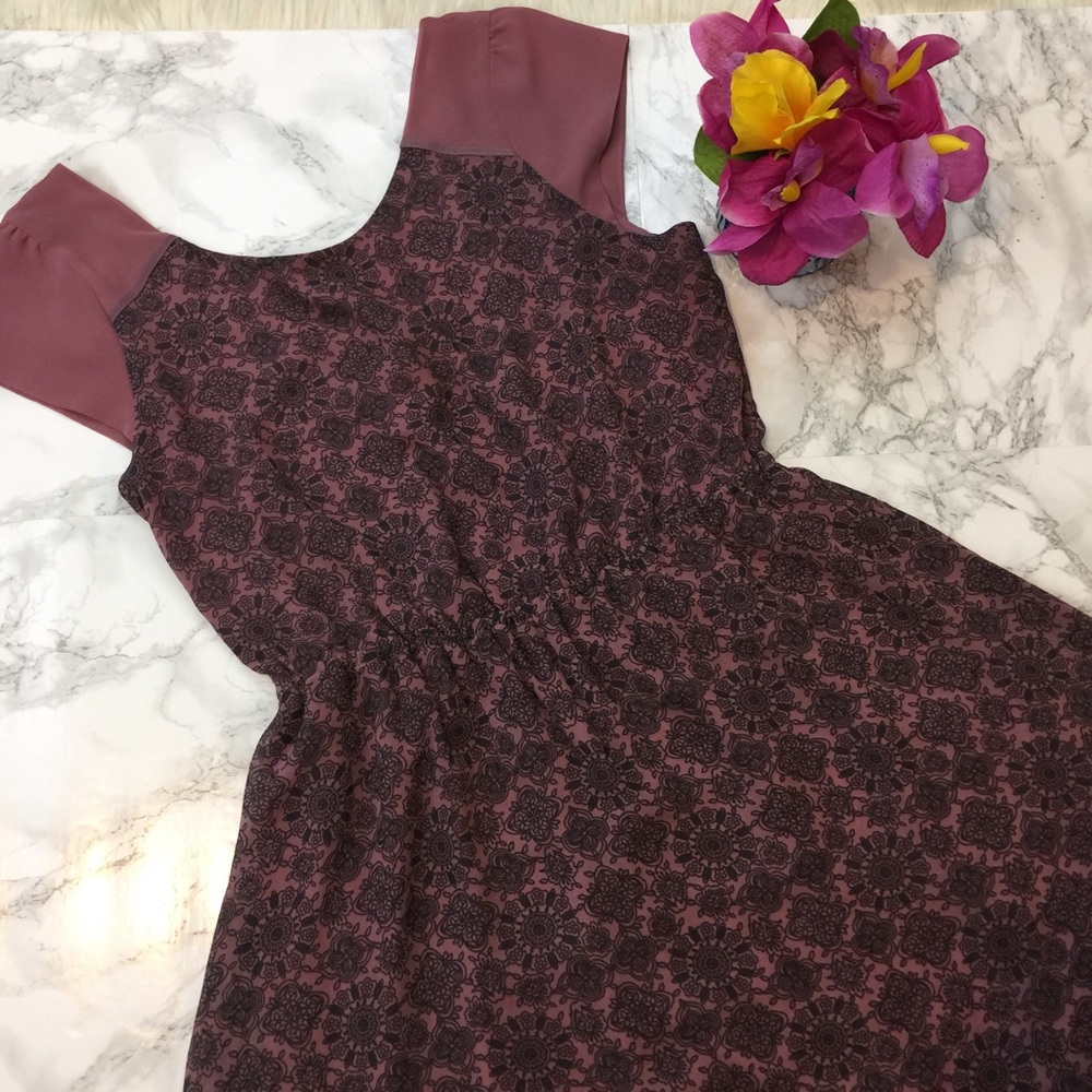 American Eagle Purple Paisley Tea Dress Size Small