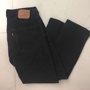 Black Levi's 501 jeans raw denim