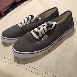 Vans Authentic Lo Pro US 6.5 Gray Sneakers