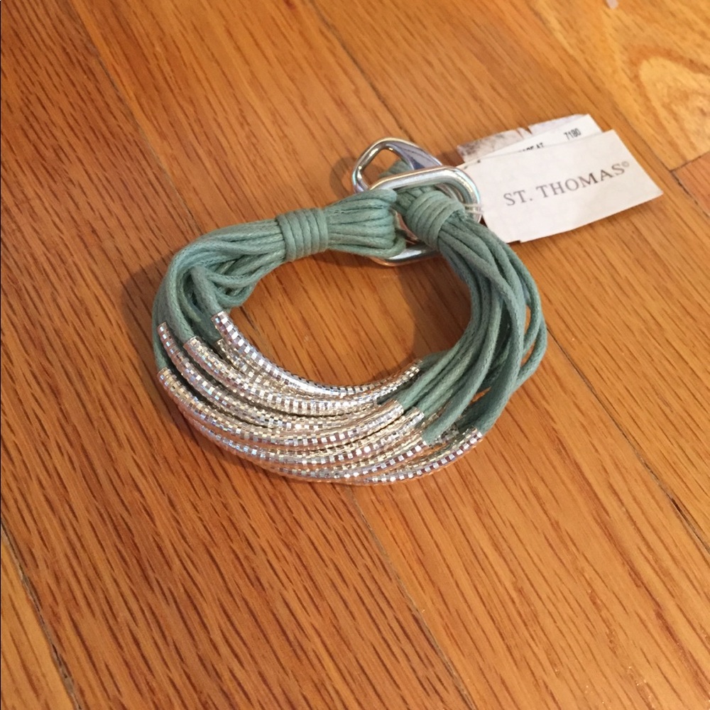Light teal bracelet