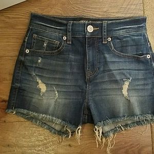 NWOT Express High Rise Denim Cutoff Shorts