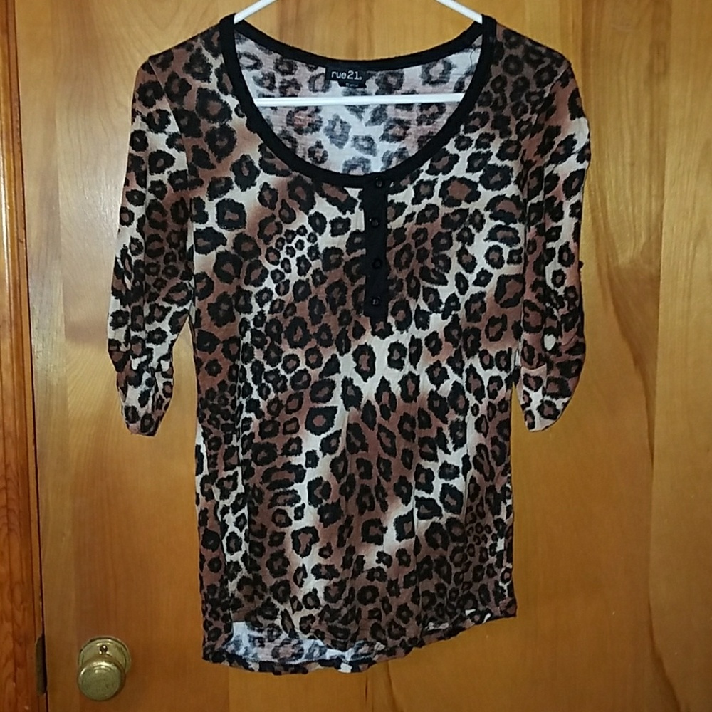 Rue 21 Cheetah shirt