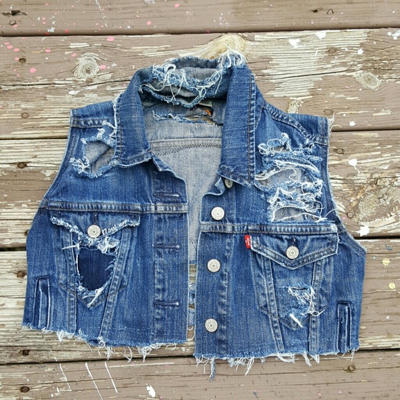 Custom Cropped levi jacket - Picture 3 of 3