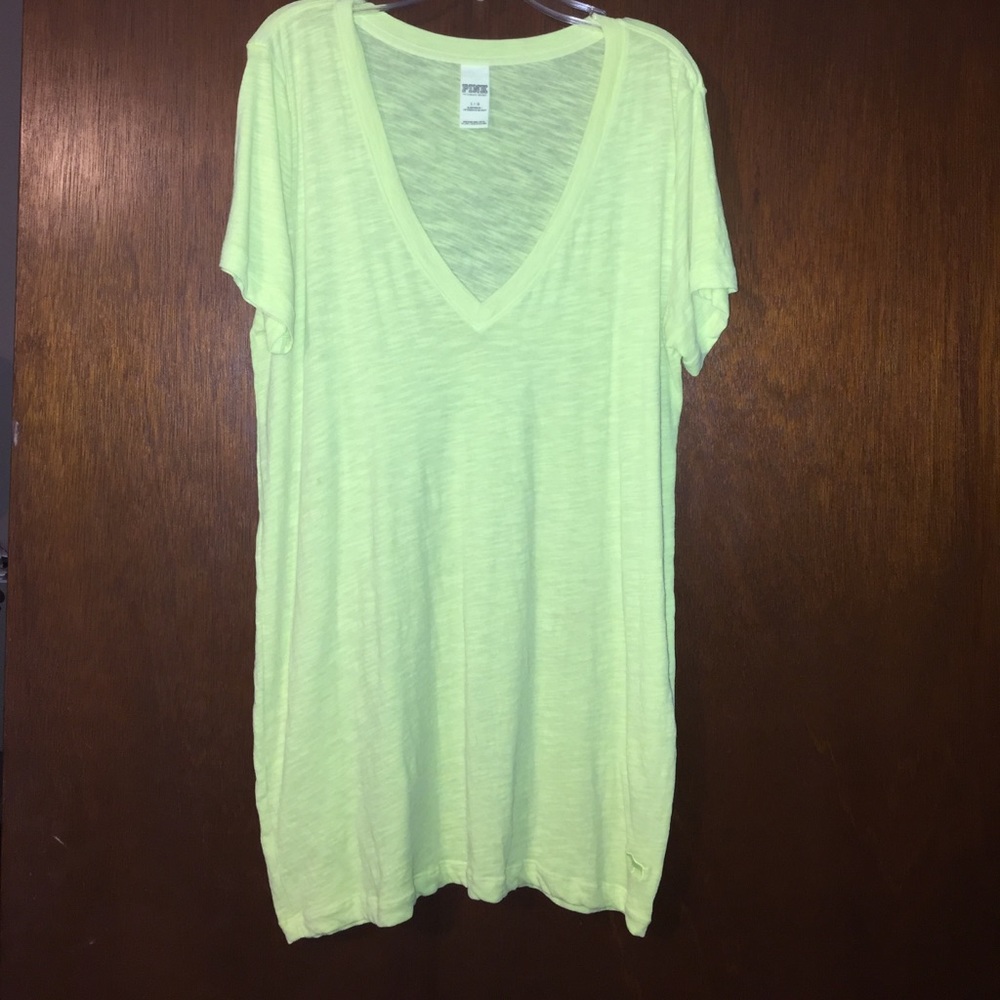 Light weight bright yellow tee
