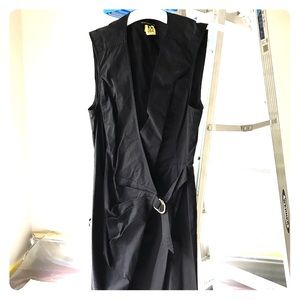 Black wrap dress