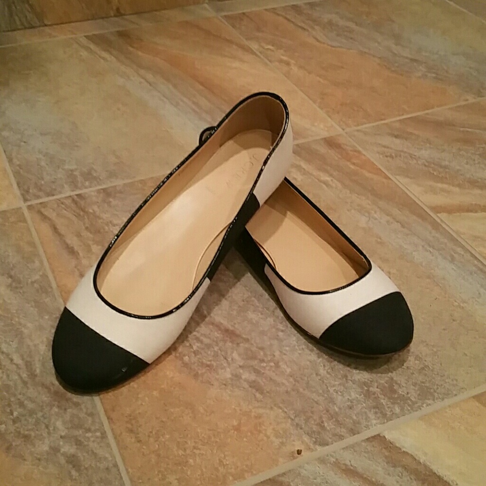 J. CREW stripes flats