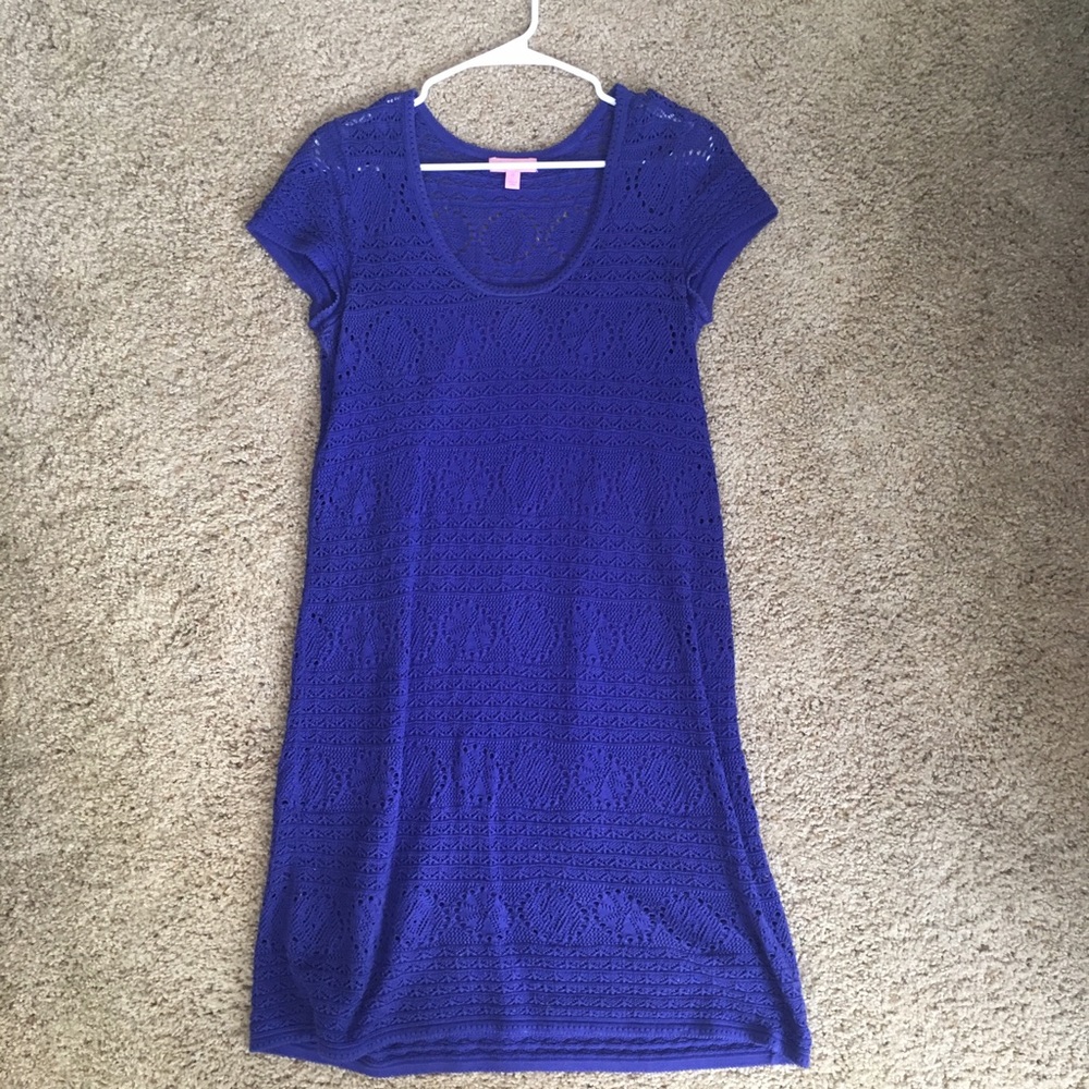 Lilly Pulitzer Paulette crochet sweater dress