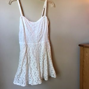 Off white lace romper