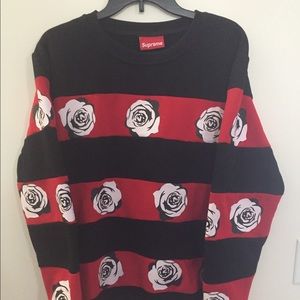 supreme rose sweatshirt