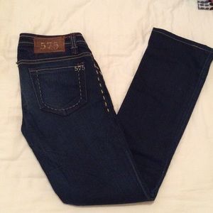 Dark blue jeans