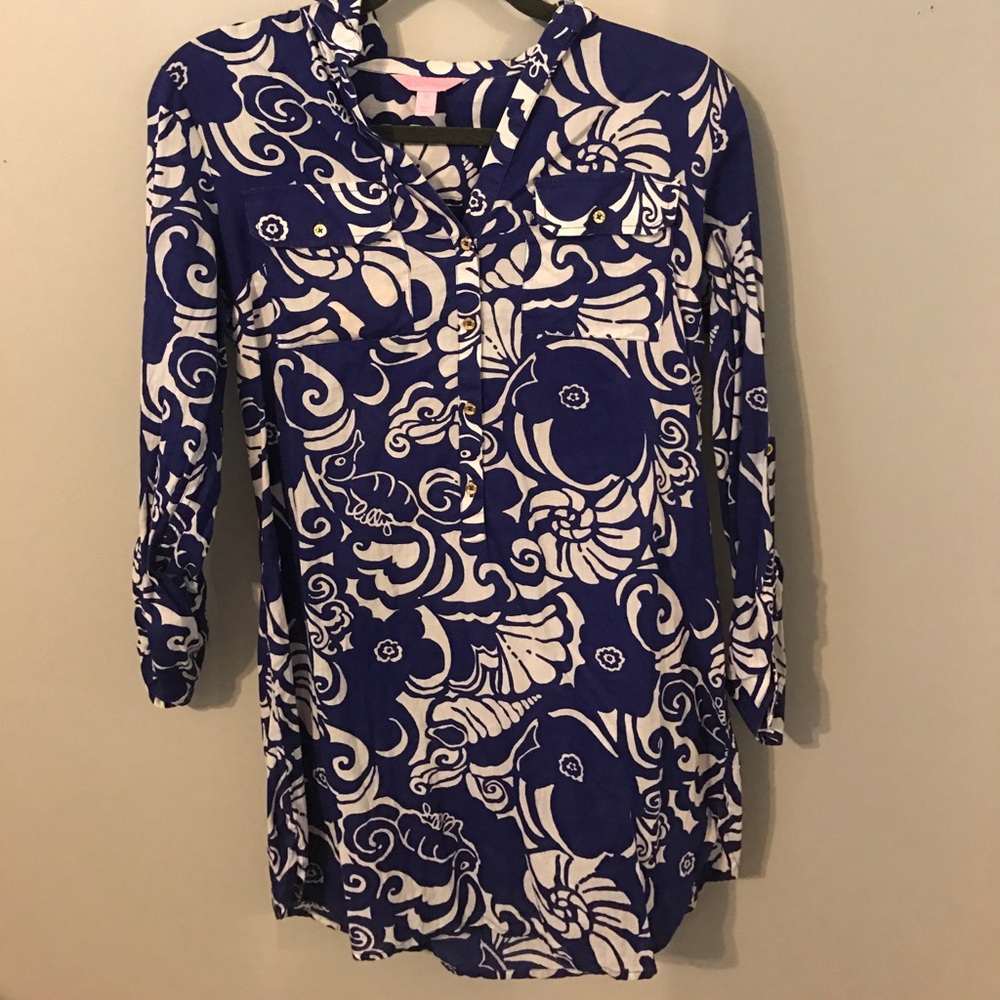 Blue Lilly Pulitzer cover up