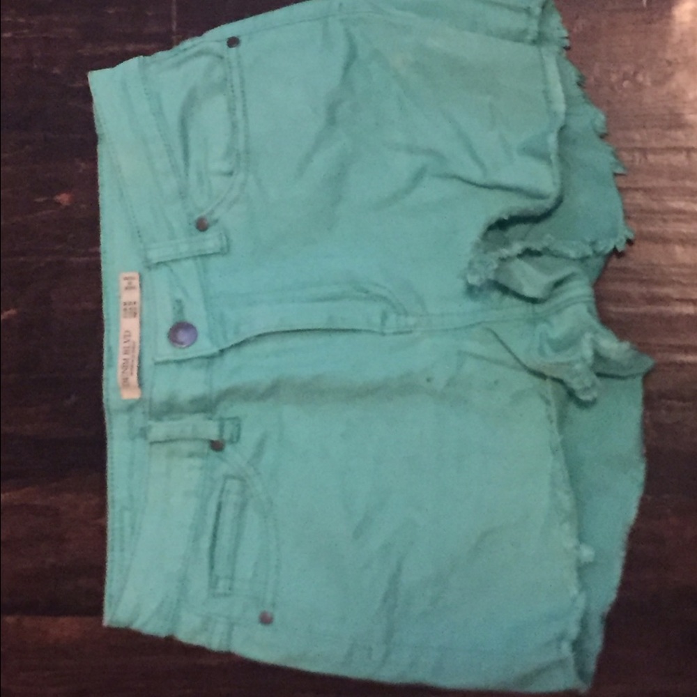 Turquoise shorts