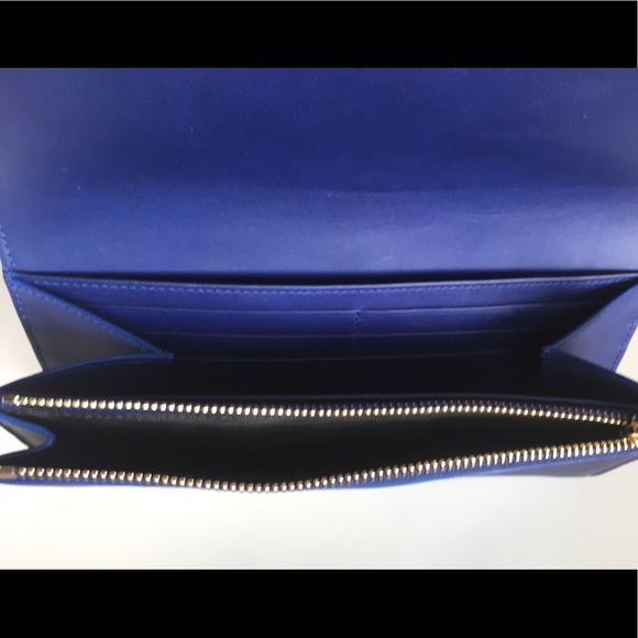 New Saint Laurent Blue Y Wallet - Picture 7 of 8