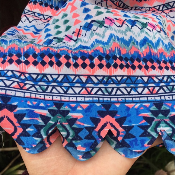 Bright boho/Aztec patterned romper - Picture 3 of 3