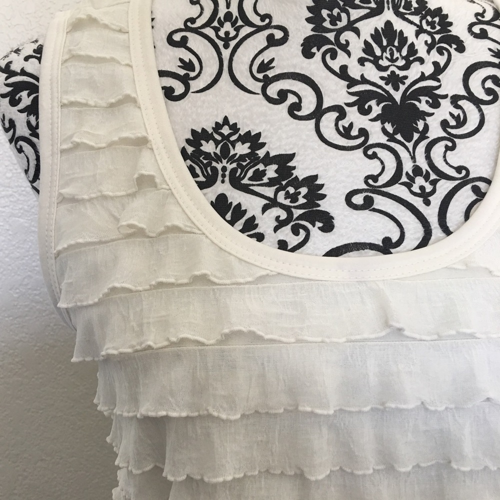 tiered ruffle top