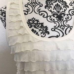 tiered ruffle top