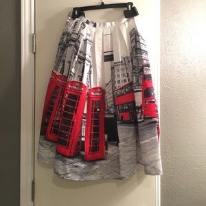 Oh London Pleated Midi Skirt