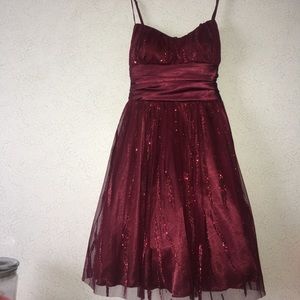 Sparkling red dress