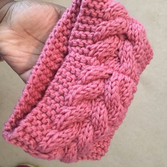 Pink Sweater Headband - Picture 2 of 3