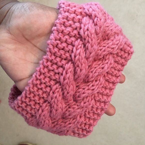 Pink Sweater Headband - Picture 3 of 3