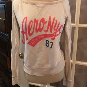 AEROPOSTALE (S) cute beige pullover!