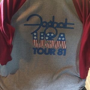 Vintage 1981 foghat tour shirt
