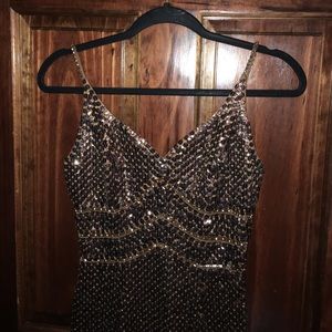 Elegant hand maid Lebanese sequenced dress
