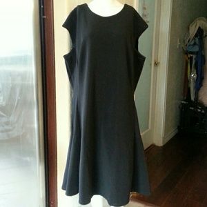 Halogen ottoman knit fit & flare dress