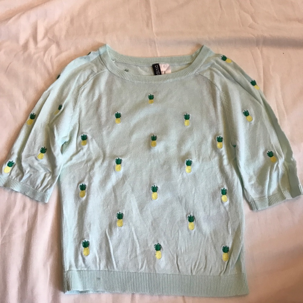 Divided by H&M Mint Pineapple Top
