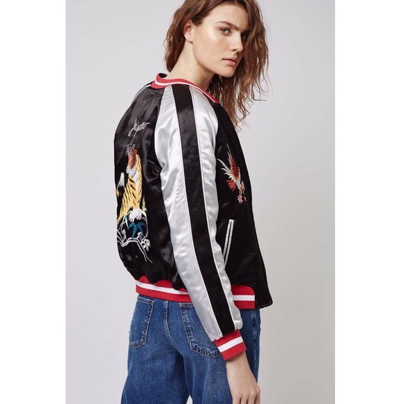 topshop reversible bomber
