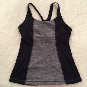 LULULEMON Navy Blue/Space Dye Workout Tank