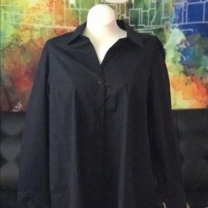 Lane Bryant Black Dress Shirt