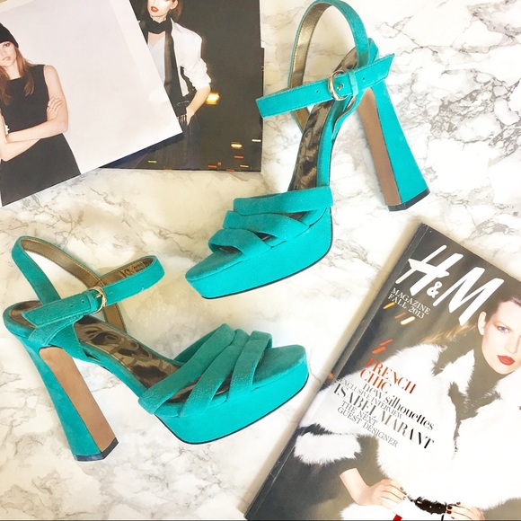 Sam Edelman Shoes - Sam Edelman turquoise heels