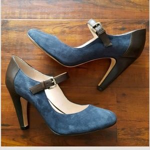 PLENTY by TRACY REESE Brown & Blue Maryjane Heels