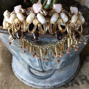 Anthropologie Braided Blooms Bib Necklace