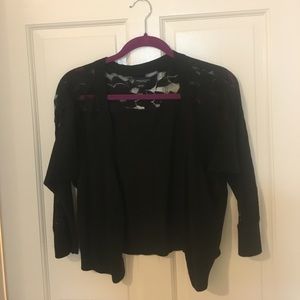 American Eagle Black Cardigan, Medium