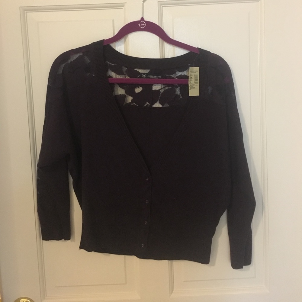 Purple American Eagle Women's Cardigan, Medium