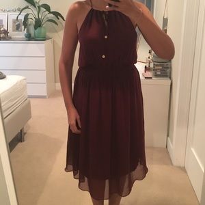 Silk midi dress